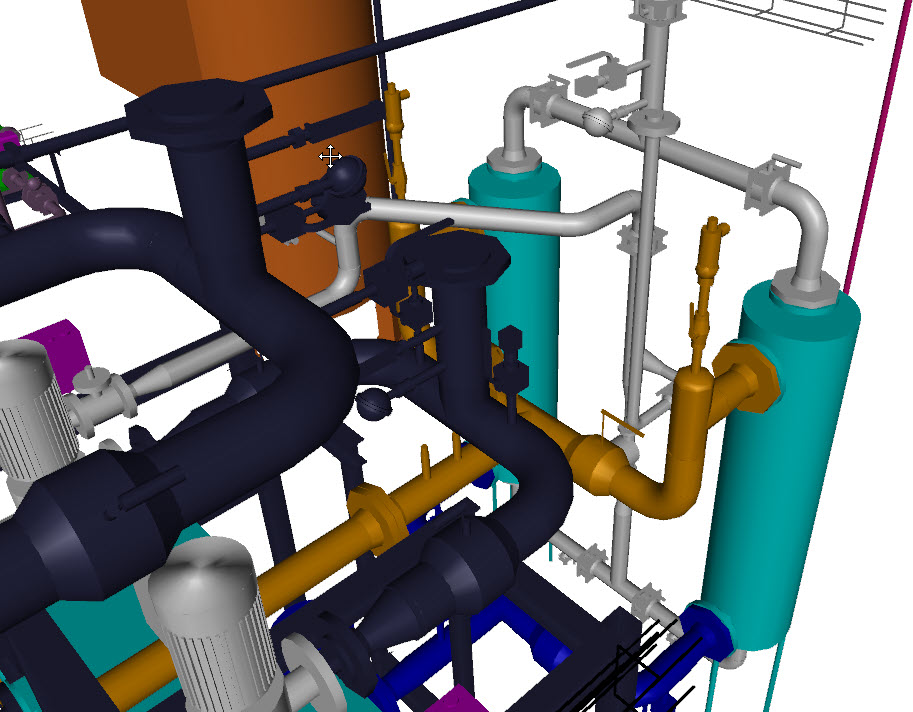 Building Utility Unit for Central Heating and Hot Tap