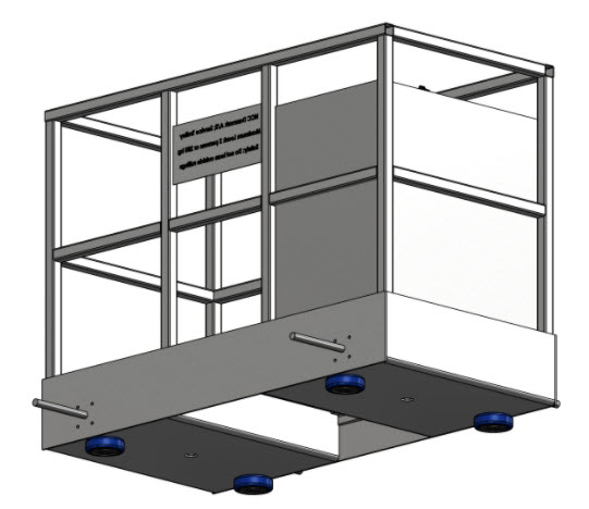 Trolley for Sun Panel Washing - Mechanical Design