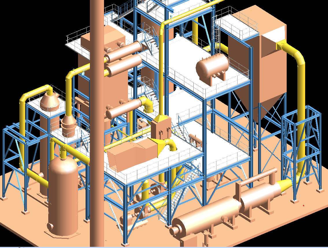 General Arrangement of Chemical Plant including Duct Design