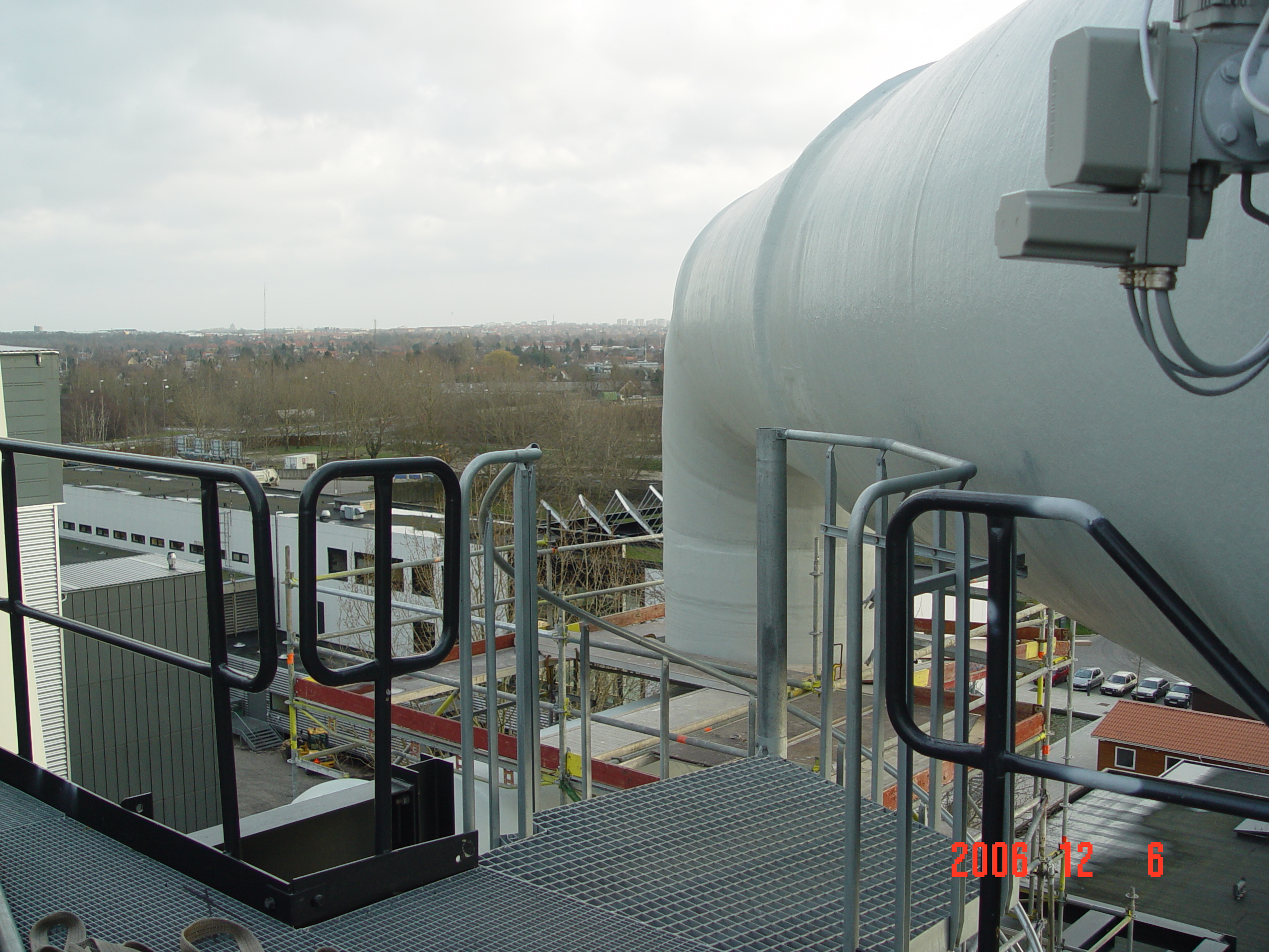 Tower for Accessing Scrubber on Waste Incineration