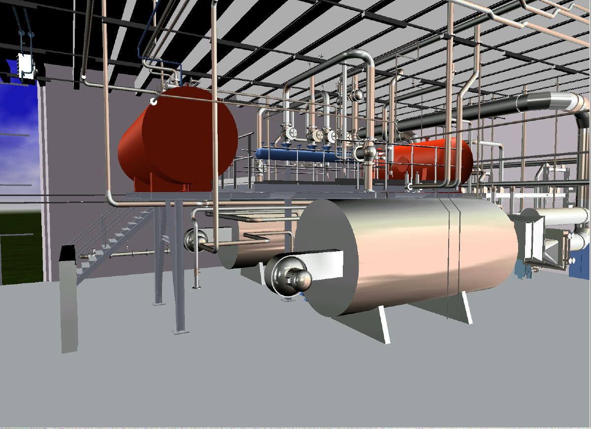 Steam Boiler Plant at Pharmaceutical Factory